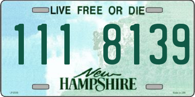 NH license plate 1118139