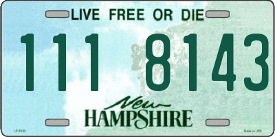 NH license plate 1118143