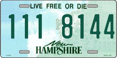 NH license plate 1118144