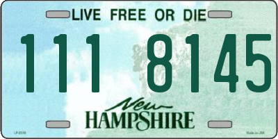 NH license plate 1118145