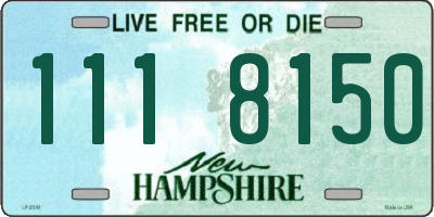 NH license plate 1118150