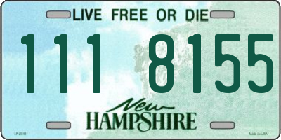 NH license plate 1118155