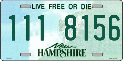 NH license plate 1118156
