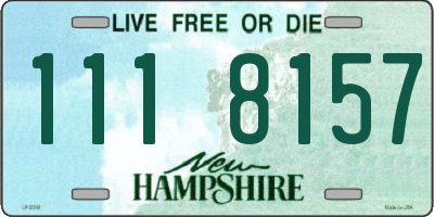 NH license plate 1118157