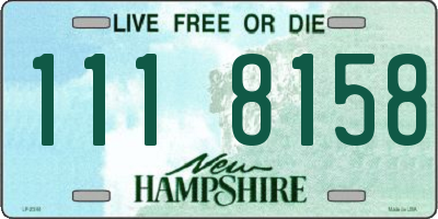 NH license plate 1118158