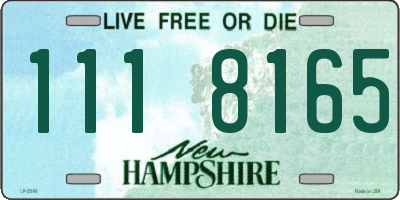 NH license plate 1118165