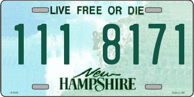 NH license plate 1118171