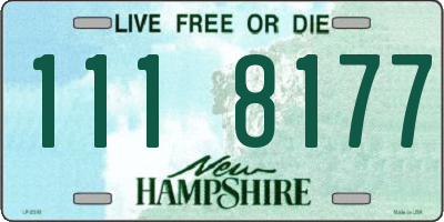 NH license plate 1118177