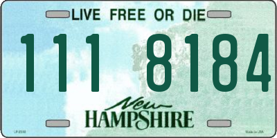 NH license plate 1118184