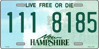 NH license plate 1118185