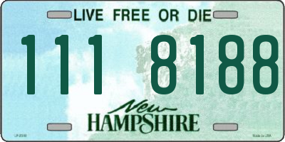 NH license plate 1118188