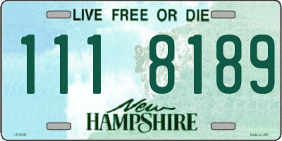 NH license plate 1118189