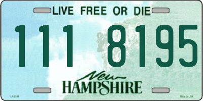 NH license plate 1118195