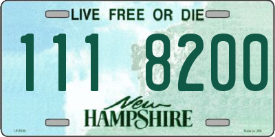 NH license plate 1118200