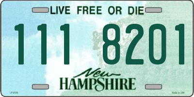 NH license plate 1118201