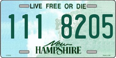 NH license plate 1118205