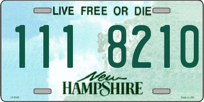 NH license plate 1118210