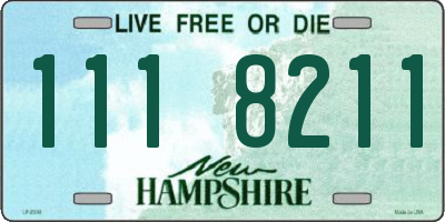 NH license plate 1118211