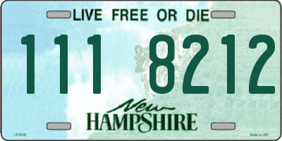 NH license plate 1118212