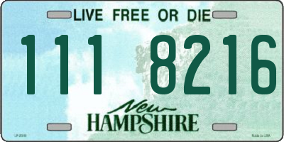 NH license plate 1118216