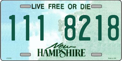 NH license plate 1118218