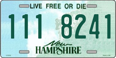 NH license plate 1118241