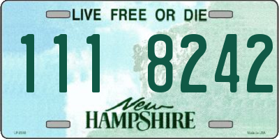 NH license plate 1118242