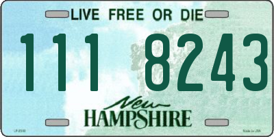 NH license plate 1118243