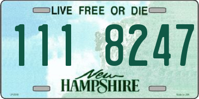 NH license plate 1118247