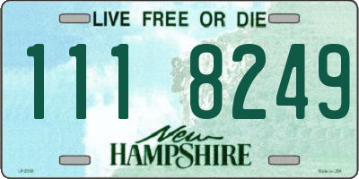 NH license plate 1118249