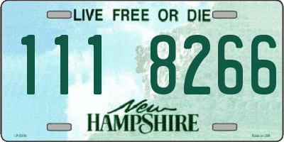 NH license plate 1118266