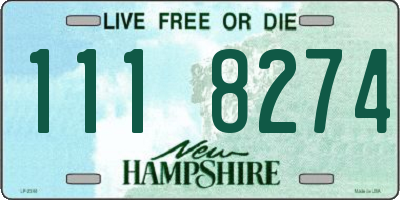 NH license plate 1118274