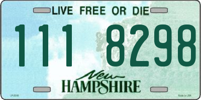 NH license plate 1118298