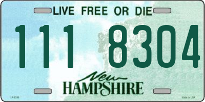 NH license plate 1118304