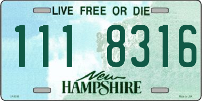 NH license plate 1118316