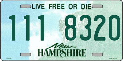 NH license plate 1118320