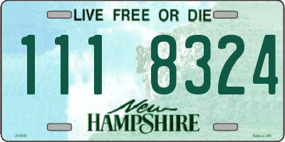 NH license plate 1118324