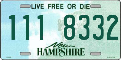 NH license plate 1118332