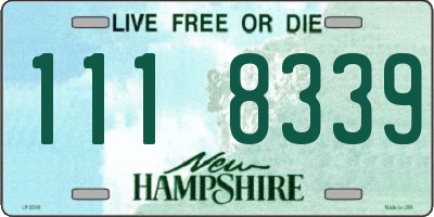 NH license plate 1118339
