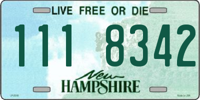 NH license plate 1118342