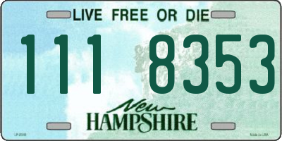 NH license plate 1118353