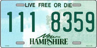 NH license plate 1118359