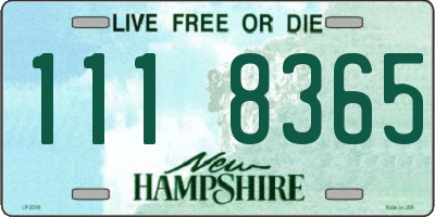 NH license plate 1118365