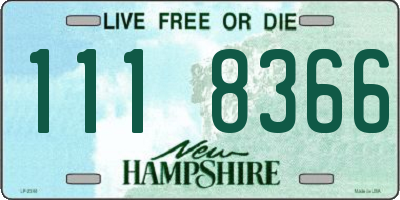NH license plate 1118366