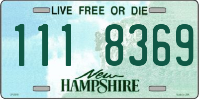 NH license plate 1118369