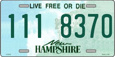 NH license plate 1118370