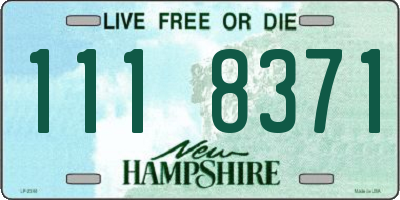 NH license plate 1118371