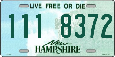 NH license plate 1118372
