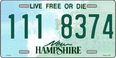 NH license plate 1118374