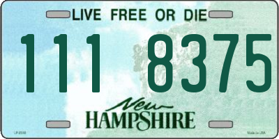 NH license plate 1118375